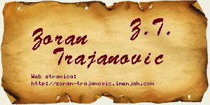 Zoran Trajanović vizit kartica